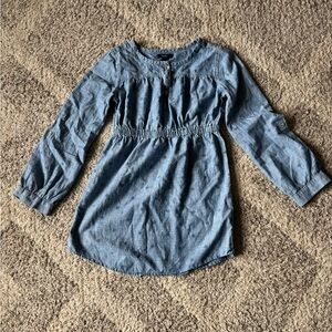 Girl’s large Gap brand Blue Long Sleeve Denim Dress